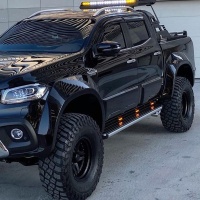 Oneway sada lem� blatn�k� Mercedes X-Class W470 -- od roku v�roby 2017- (Jumbo) - leskl� �ern�